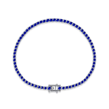 [Clover Jewelery]Dazzling Colorful Round Cut Daily Bracelet