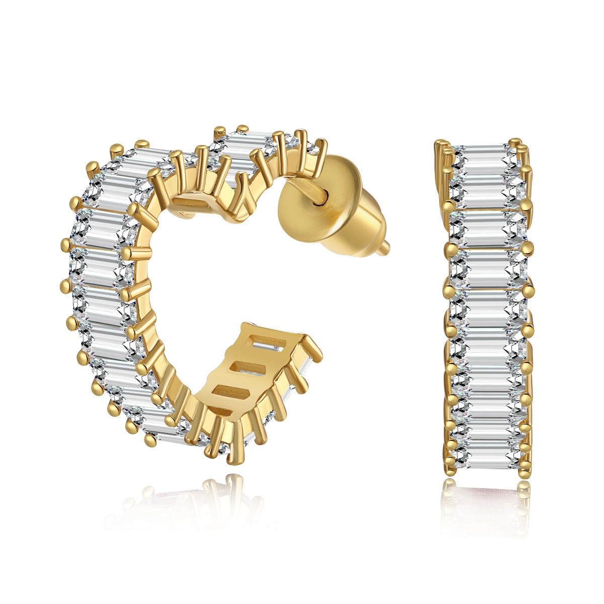 [Clover Jewelry]ラディアントハートカットアウトピアス