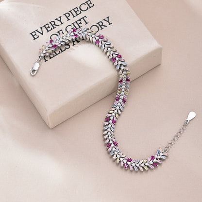 [Clover Jewelery]Dainty Radiant Emerald Cut Daily Bracelet