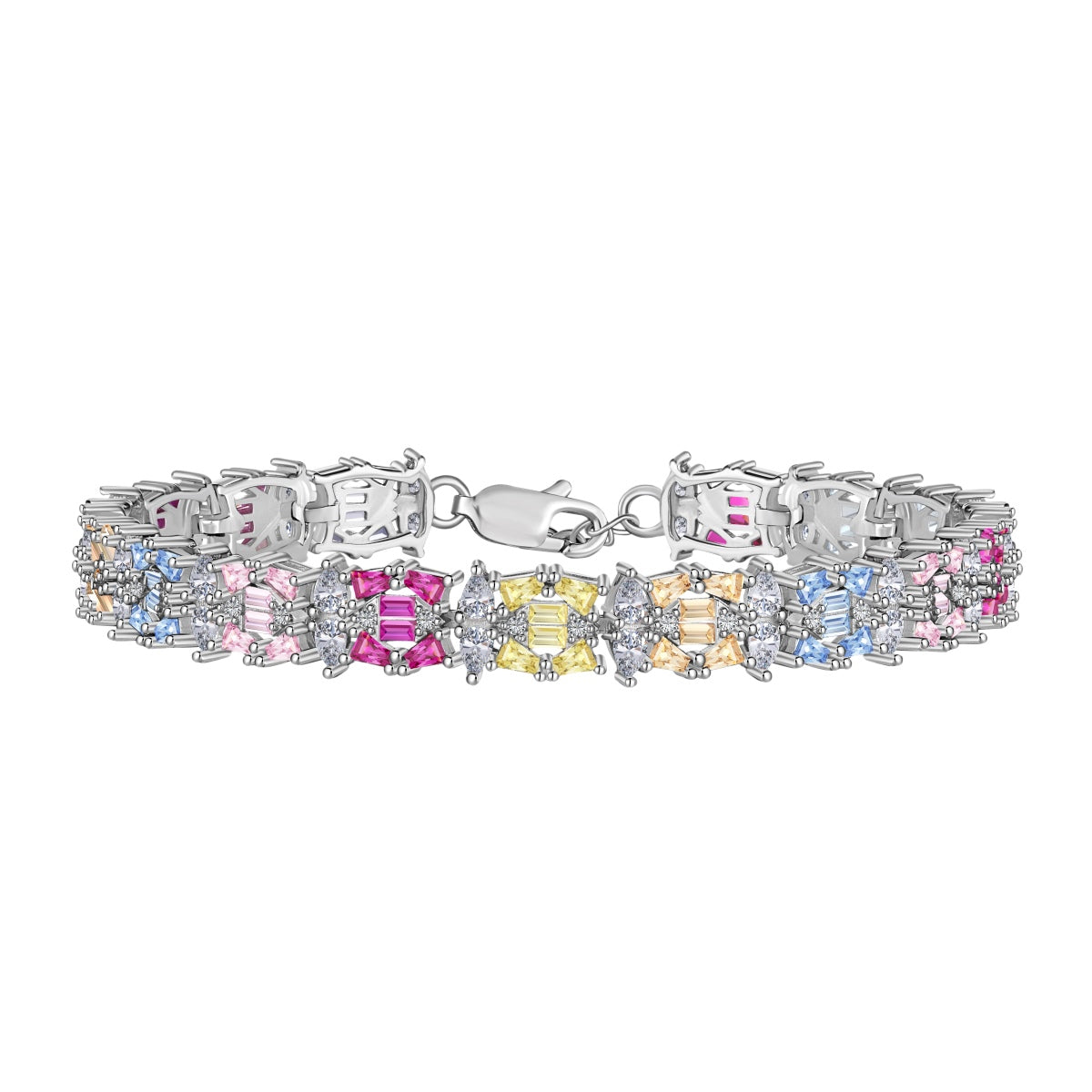 [Clover Jewelery]Delicate Colorful Multi Cut Party Bracelet