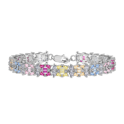 [Clover Jewelery]Delicate Colorful Multi Cut Party Bracelet