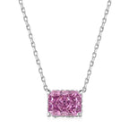 [Clover Jewelry]Luxuriöse quadratische, bunte Halskette