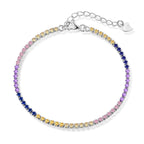 [Clover Jewelry]Funkelndes Tennisarmband mit Prinzessinnenschliff