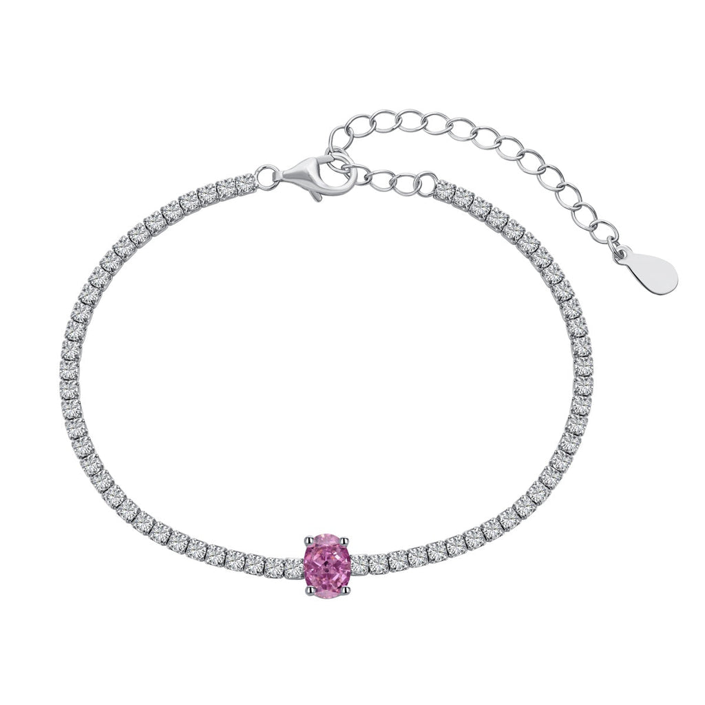 [Clover Jewelry]0.75 Karat Exquisites ovales Armband für jeden Tag