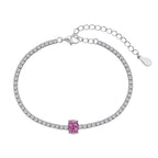 [Clover Jewelry]0.75 Karat Exquisites ovales Armband für jeden Tag