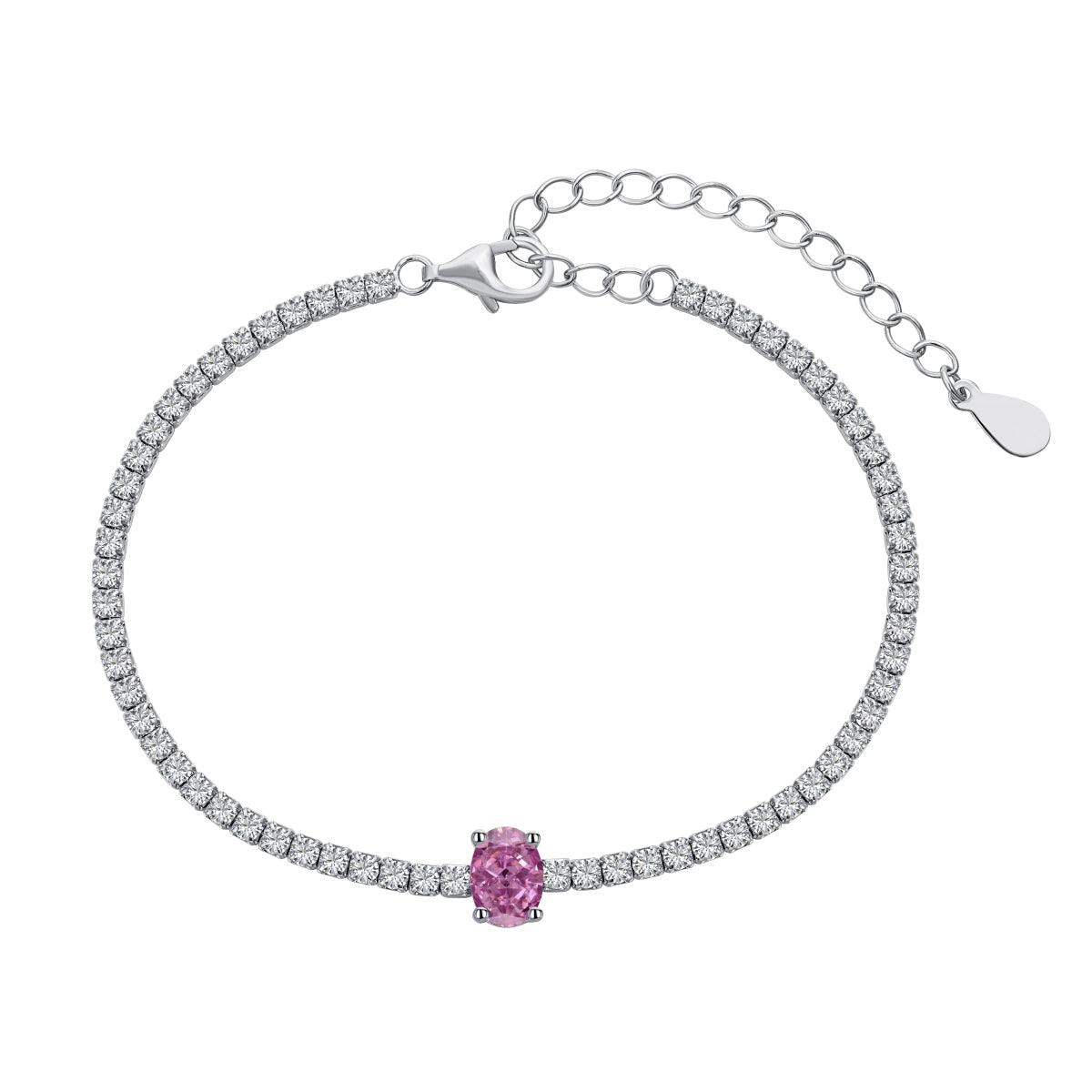 [Clover Jewelry]0.75 Karat Exquisites ovales Armband für jeden Tag