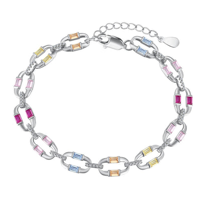 [Clover Jewelery]Dazzling Colorful Daily Bracelet