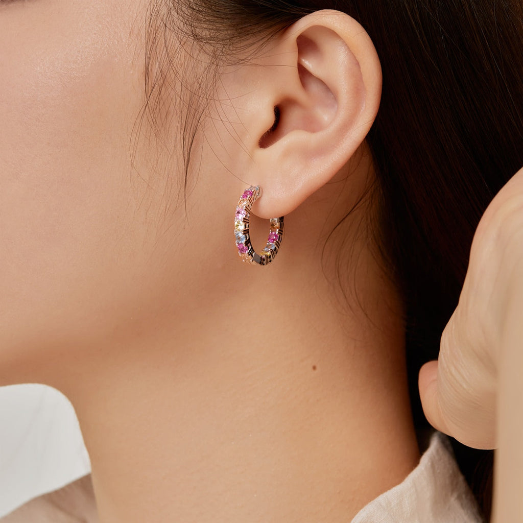 [Clover Schmuck]Einzigartige runde Ohrstecker für den Alltag