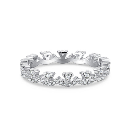 [Clover Jewelery]Elegant Resplendent Round Shape Party Ring
