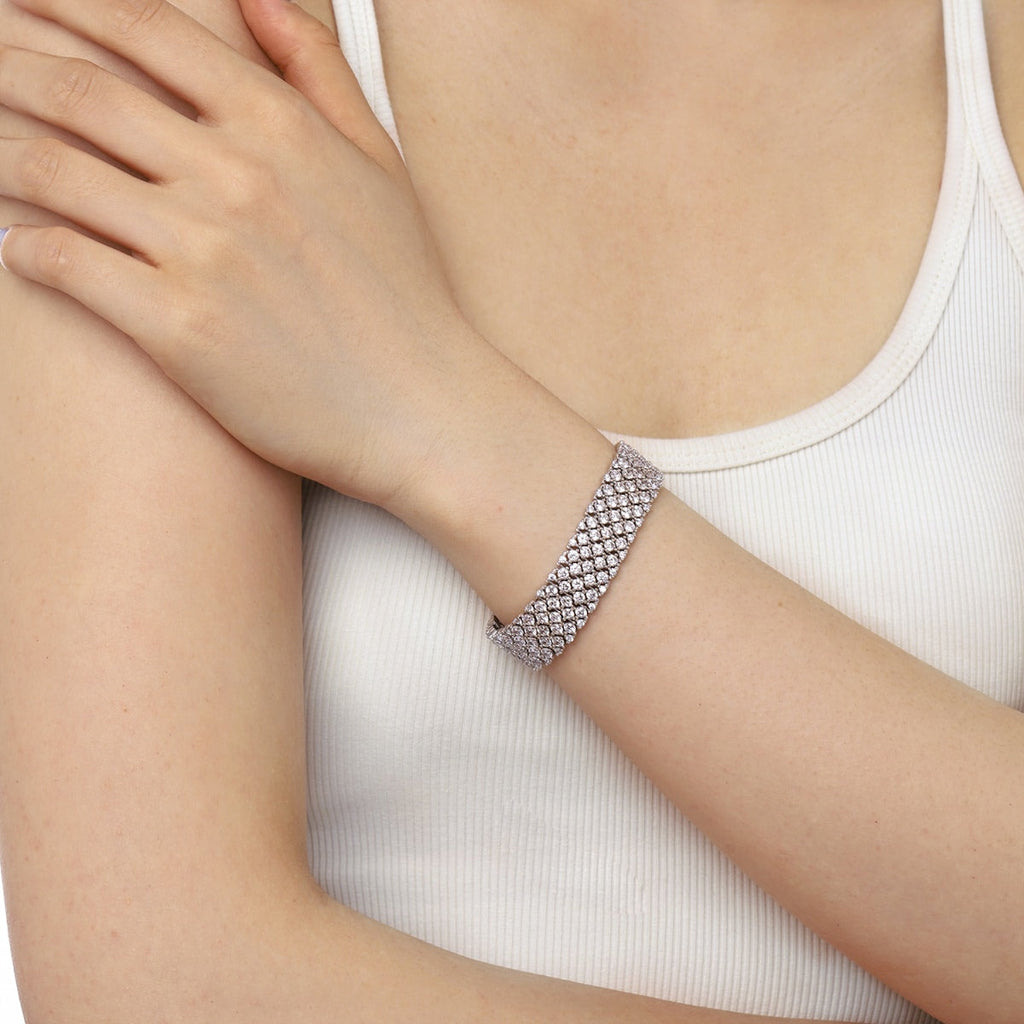 [Klee Schmuck]Verziertes Elegantes Armband für Partys mit Rundschliff