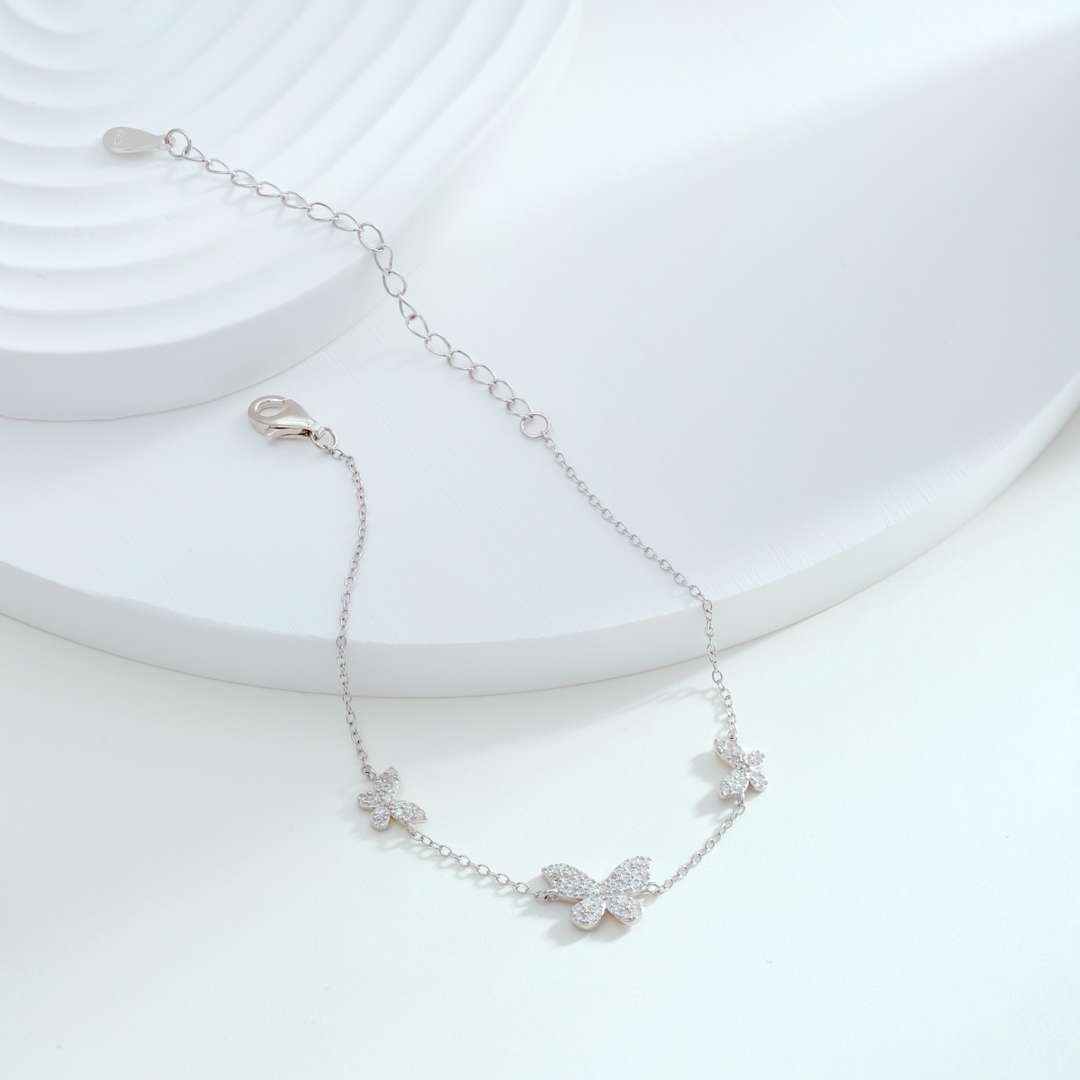 [Clover Schmuck]Zartes Schmetterlingsanhänger-Armband