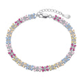 [Clover Jewelry]Funkelndes buntes Smaragdschliff Party Armband