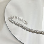 [Clover Jewelry]Funkelndes Armband mit rundem Schliff für jeden Tag
