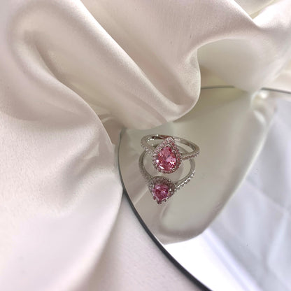 [Clover Jewelery] 1,0 Karat luxuriöser, strahlender Ehering in Wassertropfenform