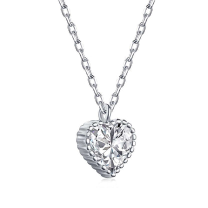 [Clover Jewelery]Ornate Heart Shape Necklace