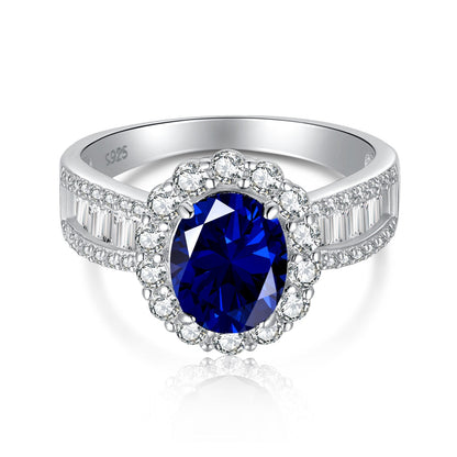 [Clover Jewelery]1.5 Carat Dazzling Charming Oval Cut Banquet Ring