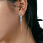 [Clover Jewelry]Luxuriöse zierliche Bankett-Ohrringe