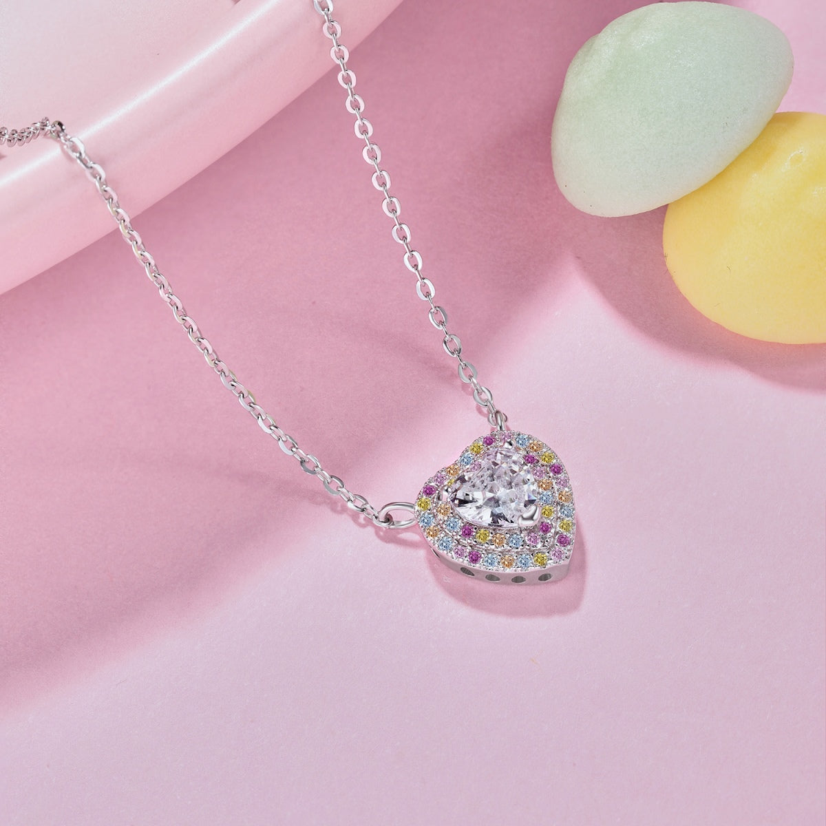 [Clover Jewelery]Exquisite Heart Shape Necklace