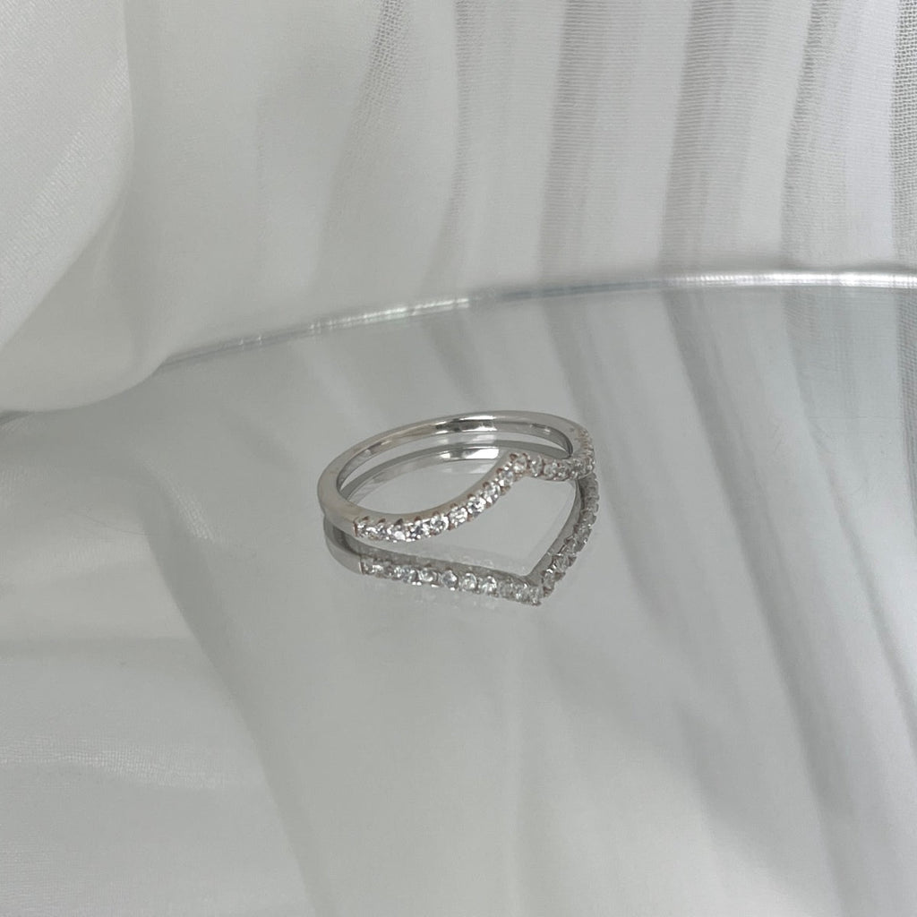 [Clover Jewelry]Aufwendiger Tennis-Bandring