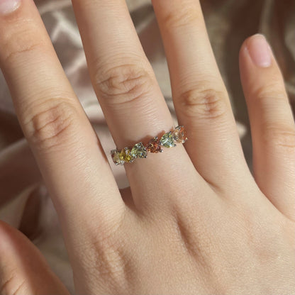 [Clover Jewelery]0.25 Carat Radiant Romance Heart Cut Lover Ring