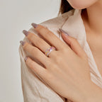 [Clover Jewelry]Strahlender Farbenfroher Radiant-Cut Alltagsring