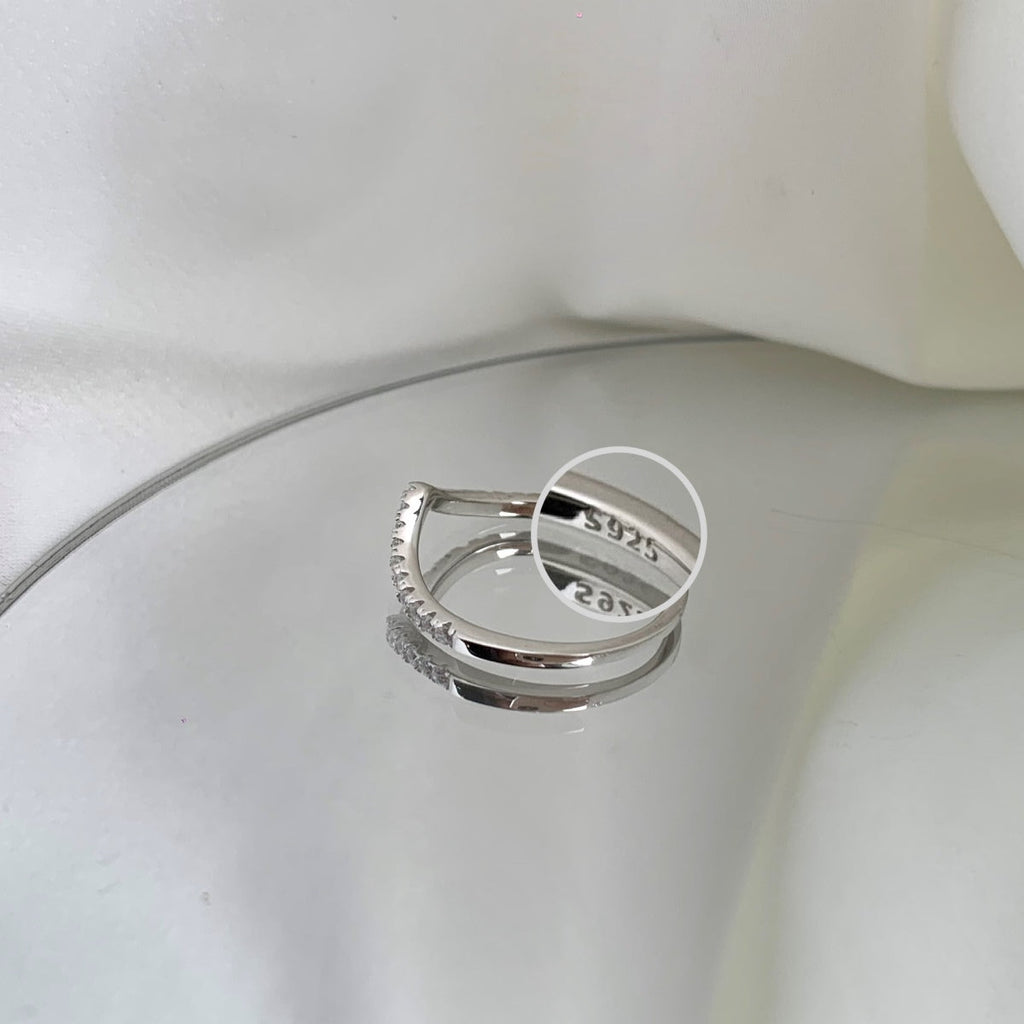 [Clover Jewelry]Aufwendiger Tennis-Bandring
