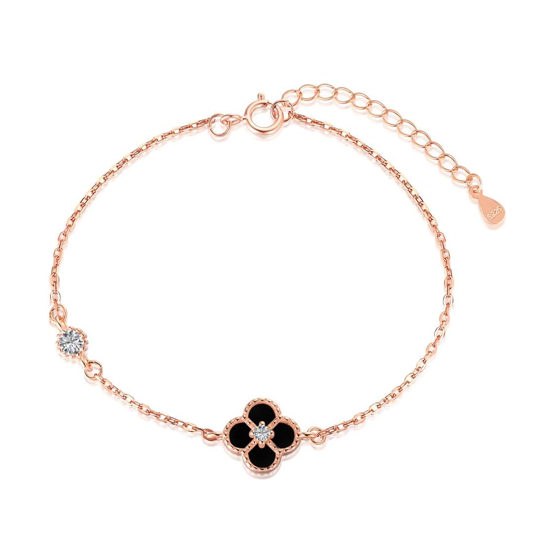 [Clover Jewelry] 可憐な四つ葉のクローバーブレスレット