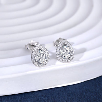 [Clover Jewelery]Luxurious Water Drop Shape Earrings