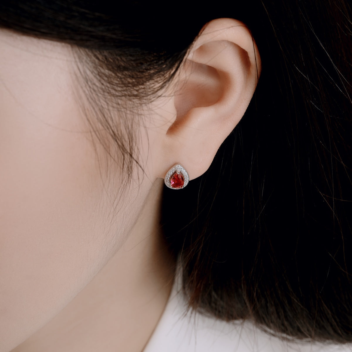 [Clover Jewelery]Luxurious Water Drop Shape Earrings