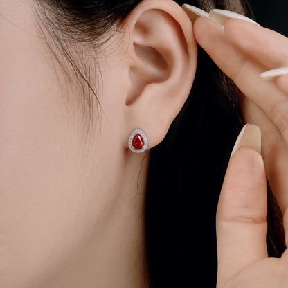 [Clover Jewelery]Luxurious Water Drop Shape Earrings