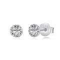 [Clover Jewelry]Funkelnde bunte runde Ohrringe