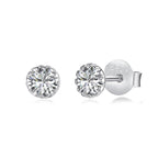 [Clover Jewelry]Funkelnde bunte runde Ohrringe