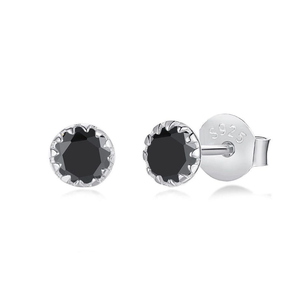 [Clover Jewelry]Funkelnde bunte runde Ohrringe