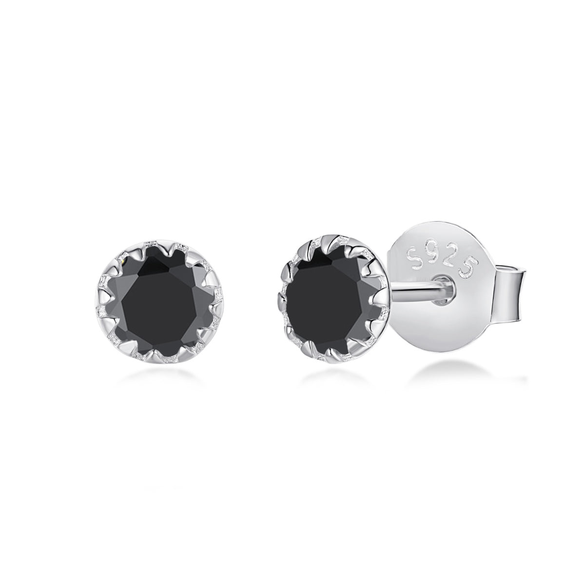 [Clover Jewelry]Funkelnde bunte runde Ohrringe
