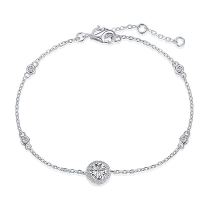 [Clover Jewelry]Schillerndes Armband mit rundem Schliff