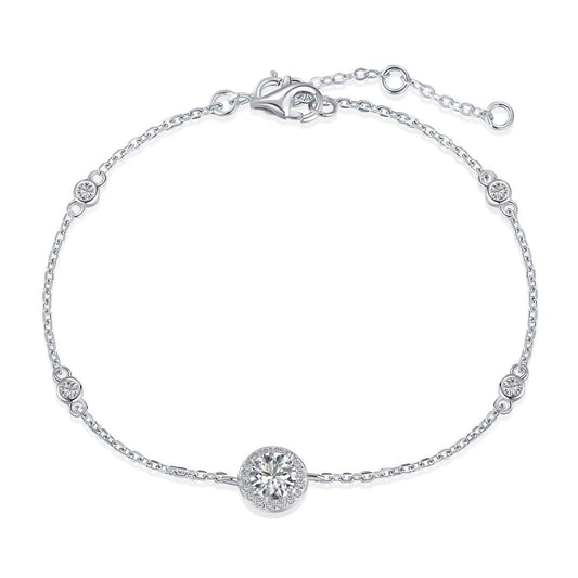 [Clover Jewelry]Schillerndes Armband mit rundem Schliff