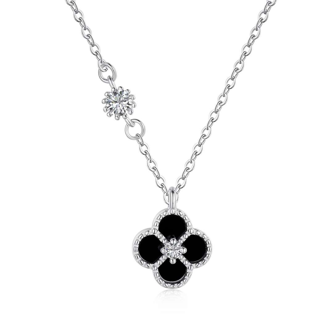 [Clover Jewelry]Zarte Halskette in Blumenform