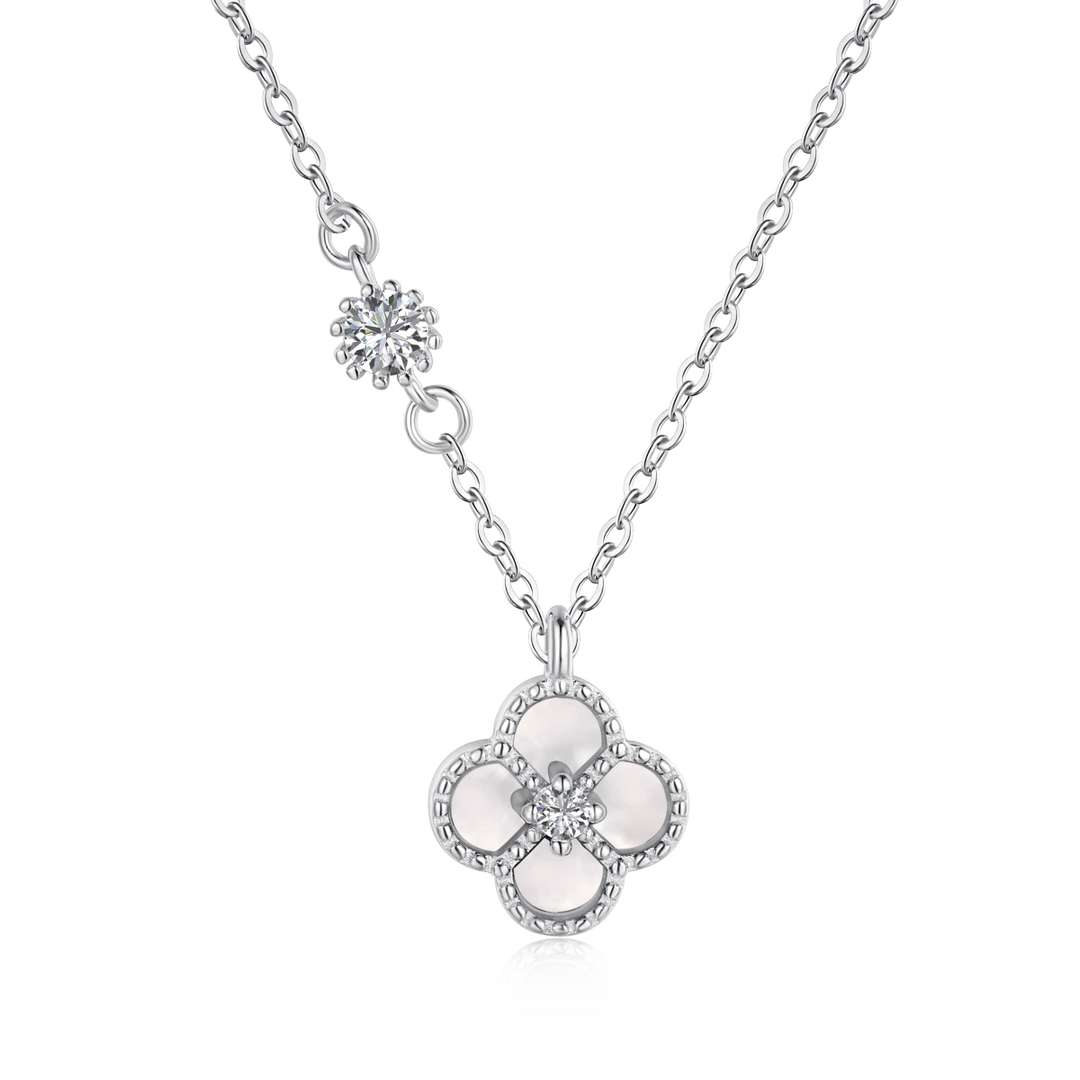 [Clover Jewelry]Zarte Halskette in Blumenform
