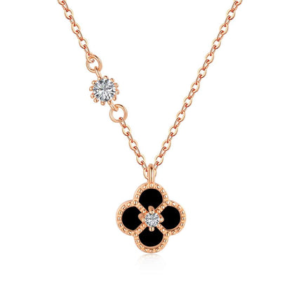 [Clover Jewelry]Zarte Halskette in Blumenform