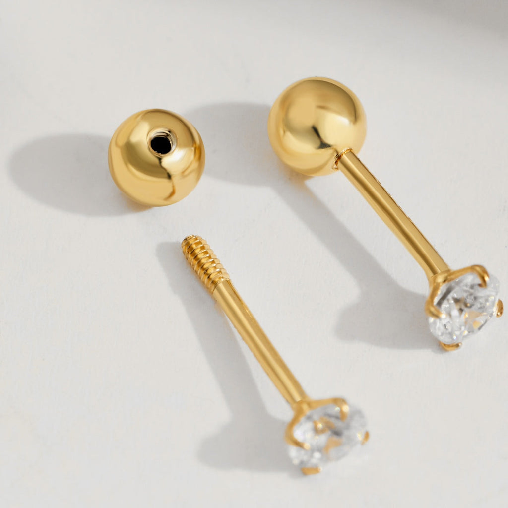 [クローバージュエリー]ユニークなU字型イヤーカフピアス