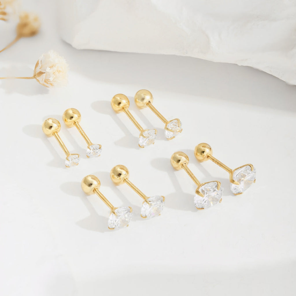 [クローバージュエリー]ユニークなU字型イヤーカフピアス