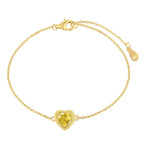 [Clover Jewelry]Funkelndes romantisches Herzform-Liebhaber-Armband