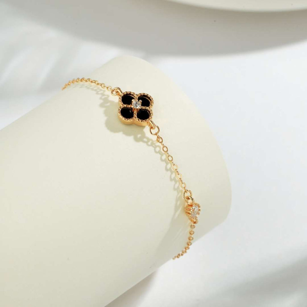 [Clover Jewelry] 可憐な四つ葉のクローバーブレスレット