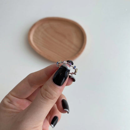 [Clover Jewelery]Unique Trapezoid Cut Daily Ring