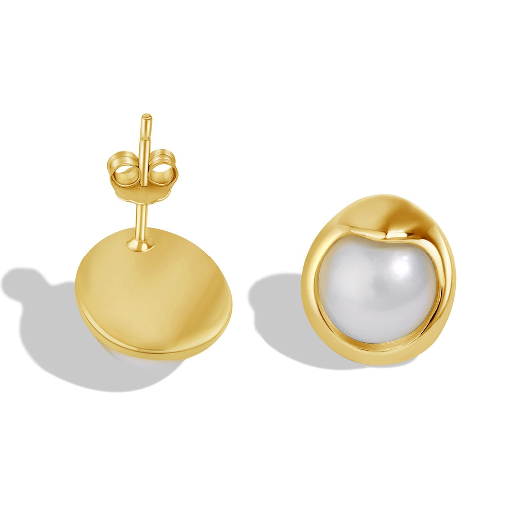 [Clover Jewelry]Zarte Brotperlenohrringe