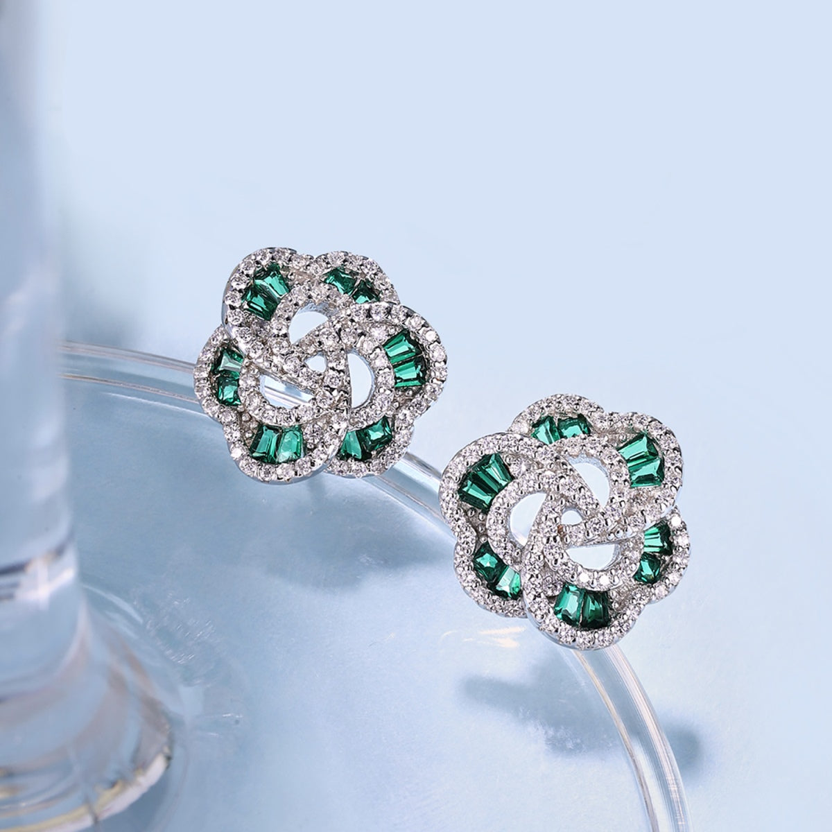 [Clover Jewelry]Exquisite Blütenform Tagesohrringe