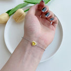 [Clover Jewelry]Funkelndes romantisches Herzform-Liebhaber-Armband