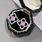 [Clover Jewelry]Elegante sternförmige Ohrringe mit Prinzessinnenschliff für den Alltag
