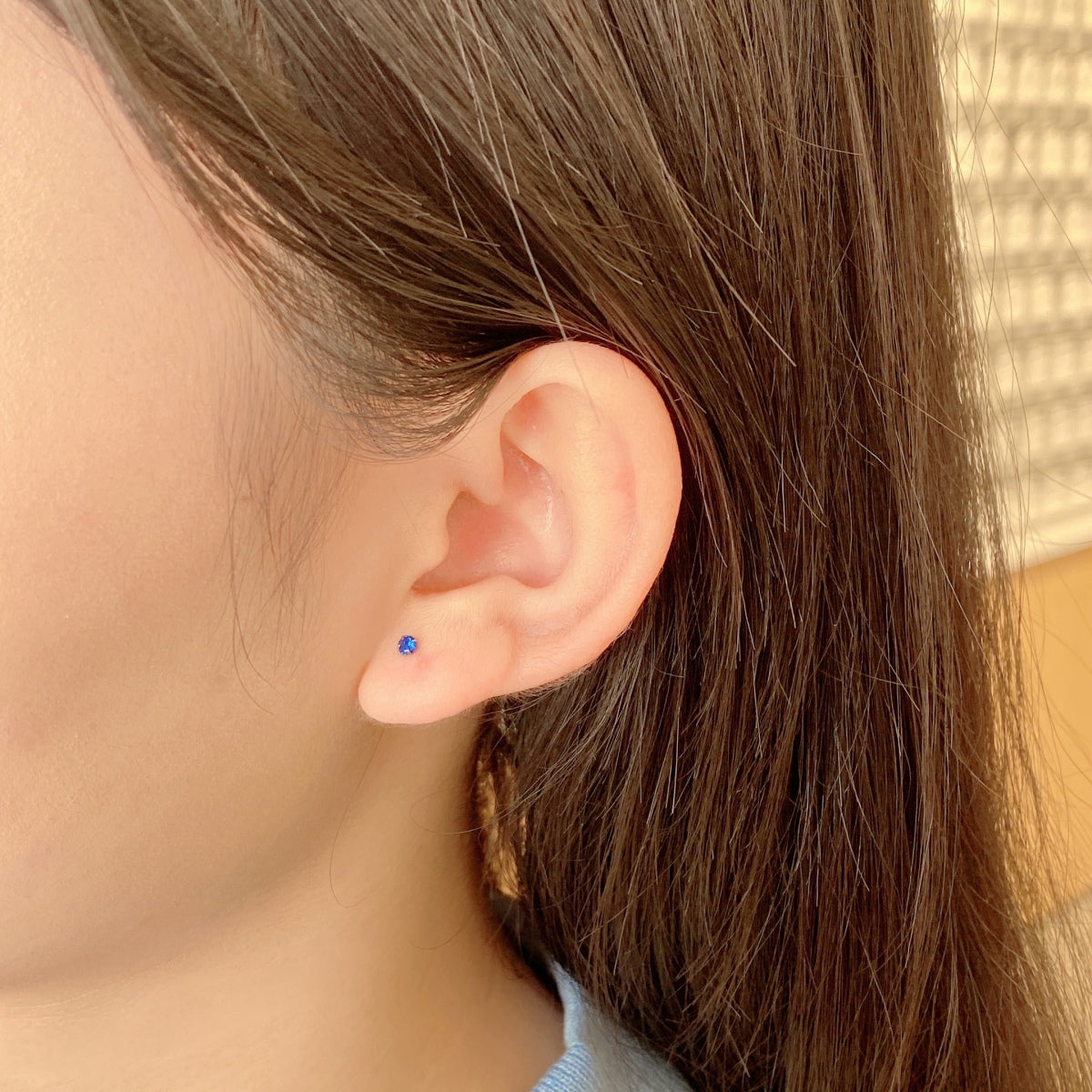 [Clover Jewelry] Zarte Solitär-Ohrringe