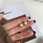[Clover Jewelry]Zarte Brotperlenohrringe